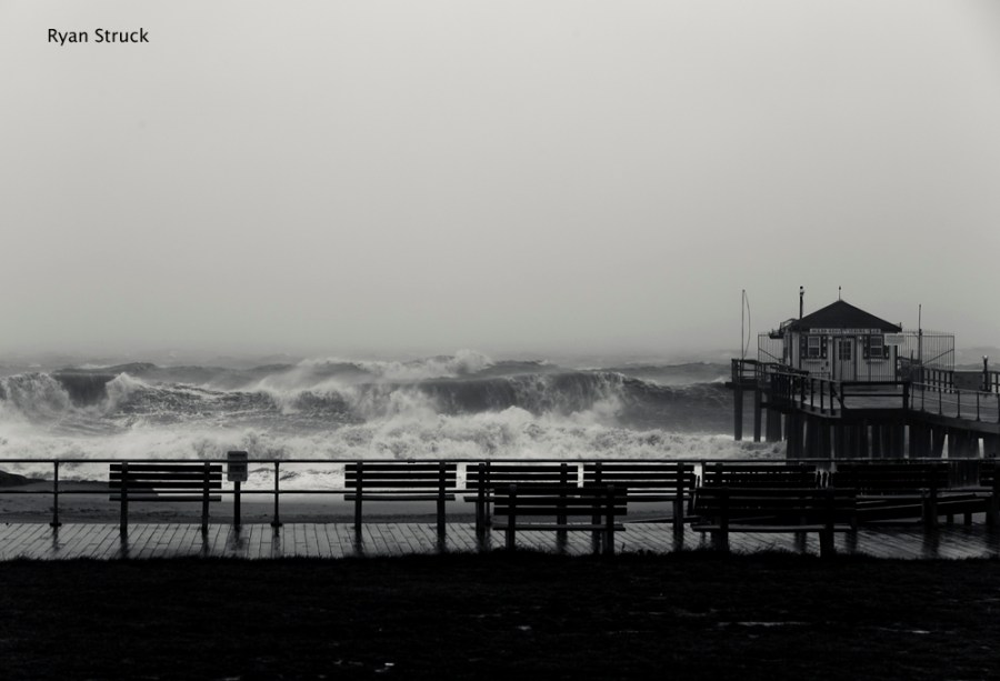 Ocean Grove. Hurricane Photos. Hurricane Sandy Photos. Ocean Grove Pier. October. 2012. New Jersey.