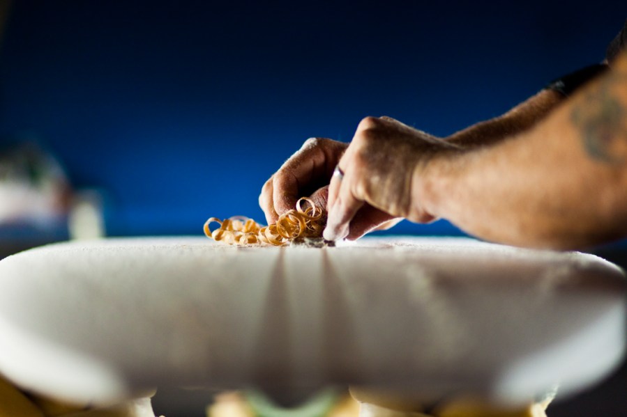 shaving the stringer