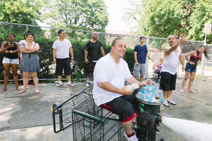 summer lifestyle laugh brooklyn new york street photographer
